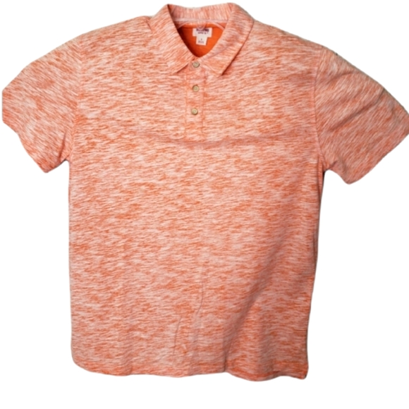 Mossimo Supply Co. Other - Mossimo Supply Co Men's Large Polo Shirt Heather Orange Short Sleeve Top NWOT